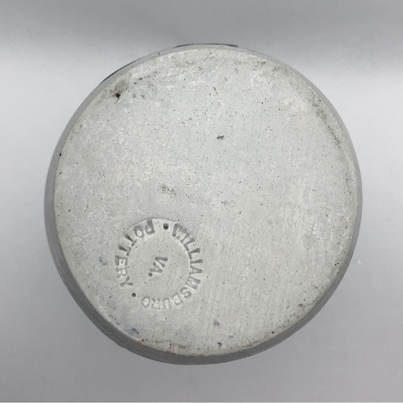 Vintage 1990's Williambsburg Pottery Hand Thrown Pitcher Vase - Picture 6 of 6